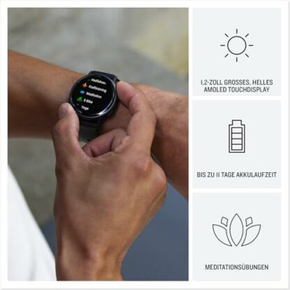 Garmin [Renewed vívoactive 5, AMOLED GPS Smartwatch, All-day Health Monitoring, Advanced Fitness Features, Personalised Sleep Coaching, Music and up to 11 days battery life, Black (Renewed) 4 Garmin [Renewed vívoactive 5, AMOLED GPS Smartwatch, All-day Health Monitoring, Advanced Fitness Features, Personalised Sleep Coaching, Music and up to 11 days battery life, Black (Renewed) - Image 4