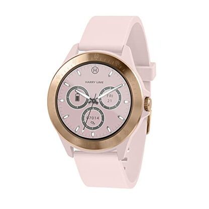 Harry Lime Fashion Smart Watch in Pink with Rose Gold Colour Bezel 2 Harry Lime Fashion Smart Watch in Pink with Rose Gold Colour Bezel - Image 2