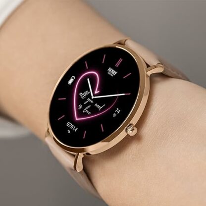 Henry London Amoled Smart Watch for Men and Women with Leather Strap HLS65-0003 4 Henry London Amoled Smart Watch for Men and Women with Leather Strap HLS65-0003 - Image 4