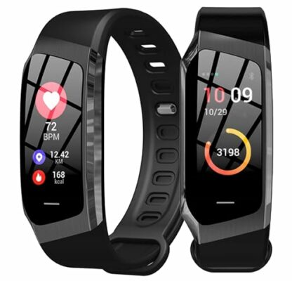 INDYGO - Smartband E18 Fitness Bracelet Waterproof - Smart Watch for Men - Fitness Smart Watches for Women & Men - Fitness Tracker Watch for Women - Blood Pressure Watch - Color - Image 2
