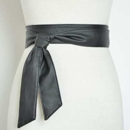 JIHUOO 180cm PU Leather Belt Long Sash Belt Women Obi Belt Waist Band Waistband Belts Overcoat Belt Replacement 4 JIHUOO 180cm PU Leather Belt Long Sash Belt Women Obi Belt Waist Band Waistband Belts Overcoat Belt Replacement - Image 4