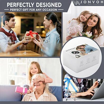 JONVOH Smart Watch Fitness Tracker for Men Women, Smartwatch Digital Heart Rate Monitor, Bluetooth IP68 waterproof, App Text Call Notification, Calorie Counter, 1.3" Touch Screen, SyncLife 205L - Image 2