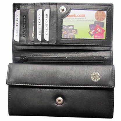 Klassek Elephant Family Womens Purse Brand Image on Real Leather Accessory Gift Elephant Family - Image 3