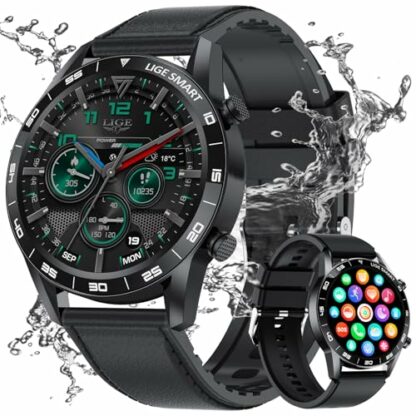 LIGE Smart Watch for Men with 1.43 AMOLED Display, 2 Straps, Answer/Make Call, Fitness Watch 100+ Sports Modes, Heart Rate/SpO2/Sleep Monitor Smartwatch for Android iOS Phones 5 LIGE Smart Watch for Men with 1.43 AMOLED Display, 2 Straps, Answer/Make Call, Fitness Watch 100+ Sports Modes, Heart Rate/SpO2/Sleep Monitor Smartwatch for Android iOS Phones - Image 5