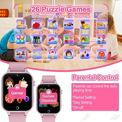 LITEYPP Kids Smart Watch Boys Girls, Smart Watch for Kids Toddler Watches with 13 Alarm Modes Habit Reminder Pedometer Flashlight Games Camera Video Music, Kids Gift Boys Toys for Kids, Pink 4 LITEYPP Kids Smart Watch Boys Girls, Smart Watch for Kids Toddler Watches with 13 Alarm Modes Habit Reminder Pedometer Flashlight Games Camera Video Music, Kids Gift Boys Toys for Kids, Pink - Image 4