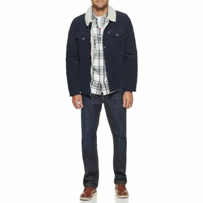 Levi's Men's Corduroy Sherpa Lined Trucker Jacket Denim - Image 3