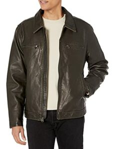 Levi's Men's Faux Leather Laydown Collar Racer Jacket