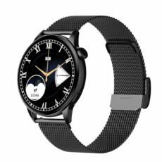 Maxcom FW58 Vanad Pro - Unisex Jewellery Smartwatch - BijouWatch® - 1.3" Amoled Screen - Call Function - IP68 - Health and Sport Tracker - 2 Straps - Black