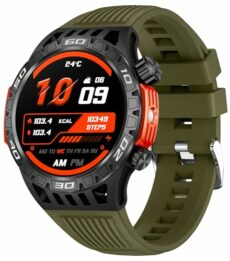 Military Smart Watch for Men with LED Flashlight Answer/Dial Call Bluetooth Smartwatch for Android iOS Phones Sleep Tracker Outdoor Fitness Compass Watch Pedometer