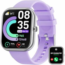 Mingtawn Smartwatch Men Women with Phone Function, 1.85 Inch Touchscreen Fitness Watch with SpO2 Blood Pressure Monitor, Pedometer, Heart Rate, Sleep Monitor, IP67 Waterproof Sports Watch for Android
