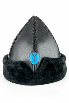 Miss Tesettür Turkish Ottoman Bork Hat, Ertugrul Faux Leather Fur Winter Cap