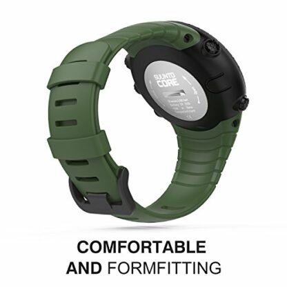 MoKo Watch Strap Compatible with Suunto Core Smart Watch, Classic Replacement Soft TPU Wristband with Metal Clasp and Black Buckle, Fits 5.51"-9.06" (140mm-230mm) Wrist 4 MoKo Watch Strap Compatible with Suunto Core Smart Watch, Classic Replacement Soft TPU Wristband with Metal Clasp and Black Buckle, Fits 5.51"-9.06" (140mm-230mm) Wrist - Image 4