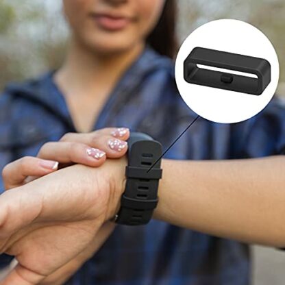 Molain Rubber Replacement Watch Band Strap Loops, 12Pcs Silicone Watch Band Holder, Watch Strap Keeper, Smartwatch Band Retainer Loop, Watch Fastener Rings (4x18mm + 4x20mm + 4x22mm) - Image 3
