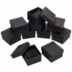 NBEADS 10 Pcs Paper Watch Box, 8.6x7.9x5.2cm Cardboard Gift Box Watches Holder Jewelry Gift Boxes With Pillow Bracelet Holder Square Storage Gift Case for Wristwatches Smart Watches