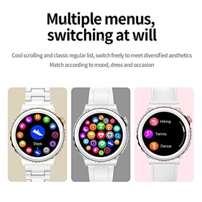 NQYZZFD NFC Smart Watch Bluetooth Calling 1.32 Inch HD Screen Fitness Tracker With Blood Pressure/Oxygen Heart Rate Sleep Monitor, for Women for Android IOS,C - Image 4