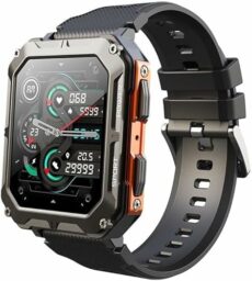 Njord Gear Indestructible Smartwatch, 2024 Njord Gear Smart Watch, Ip68 Waterproof Outdoor Rugged Smartwatch, with Remote Control Selfie and Sleep Monitoring, Sports Watch