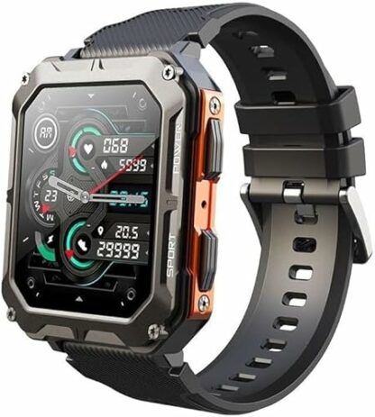 Njord Gear Indestructible Smartwatch, 2024 Njord Gear Smart Watch, Ip68 Waterproof Outdoor Rugged Smartwatch, with Remote Control Selfie and Sleep Monitoring, Sports Watch 2 Njord Gear Indestructible Smartwatch, 2024 Njord Gear Smart Watch, Ip68 Waterproof Outdoor Rugged Smartwatch, with Remote Control Selfie and Sleep Monitoring, Sports Watch - Image 2