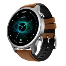 NoiseFit Halo 1.43" AMOLED Display, Bluetooth Calling Round Dial Smart Watch, Premium Metallic Build, Always on Display, Smart Gesture Control, 100 Sports Modes, Up to 7-Day Battery Life, BT v5.3