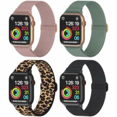 Nylon Apple Watch Band for 1/2/3/4/5/6/7/8/SE/Ultra Apple Watch, Adjustable Strap Replacement for iWatch bands (38mm, 40mm, 41mm, 42mm, 44mm, 45mm, 49mm)