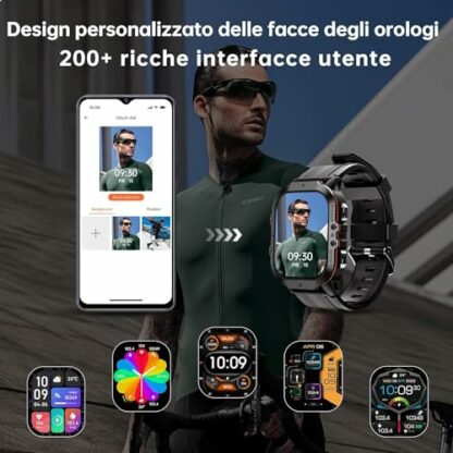 OBA OUKITEL BT20 Smart Watch with 1.96" AMOLED Screen Bluetooth Voice Assistant Heart Rate Monitor Pedometer Sleep Monitor, L 4 OBA OUKITEL BT20 Smart Watch with 1.96" AMOLED Screen Bluetooth Voice Assistant Heart Rate Monitor Pedometer Sleep Monitor, L - Image 4