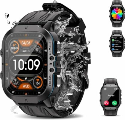 OBA OUKITEL BT20 Smart Watch with 1.96" AMOLED Screen Bluetooth Voice Assistant Heart Rate Monitor Pedometer Sleep Monitor, L 2 OBA OUKITEL BT20 Smart Watch with 1.96" AMOLED Screen Bluetooth Voice Assistant Heart Rate Monitor Pedometer Sleep Monitor, L - Image 2