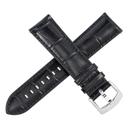 OTTOODY Alligator Grain Leather Watch Straps, Quick Release Top Grain Leather Watch Straps for Men Women - Choice of Color & Width 18mm 20mm 21mm or 22mm, Elegant Watch Band for Watch & Smartwatch 3 OTTOODY Alligator Grain Leather Watch Straps, Quick Release Top Grain Leather Watch Straps for Men Women - Choice of Color & Width 18mm 20mm 21mm or 22mm, Elegant Watch Band for Watch & Smartwatch - Image 3