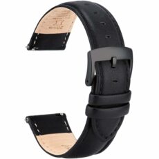 OTTOODY Leather Watch Straps Quick Release, Elegant & Soft Top Grain Genuine Leather Watch Strap for Men Women, 22mm 21mm 20mm 18mm 16mm Replacement Bands for Watch & Smartwatch