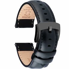 OTTOODY Quick Release Leather Watch Straps 18mm 19mm 20mm 21mm 22mm, Elegant Top Grain Leather Watch Bands Replacement Bracelet Watch Strap for Men and Women, Watch and Smartwatch