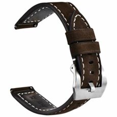 Quick Release Retro Genuine Leather Watch Strap for Digital Analogue Smart Watches with Stainless Steel Buckle, Men and Women Military Watch Bands,Belts/Bracelets Clasp Size 20mm 22mm 24mm Black/Brown