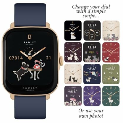 RADLEY Series 20 Ink Rectangle Smart Calling Watch RYS20-2156 4 RADLEY Series 20 Ink Rectangle Smart Calling Watch RYS20-2156 - Image 4