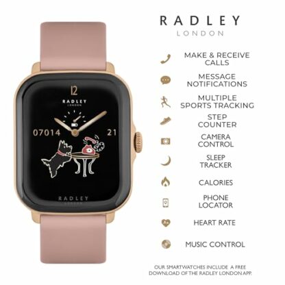 RADLEY Series 20 Smart Calling Watch with Cobweb Silicone Strap RYS20-2124 - Image 3