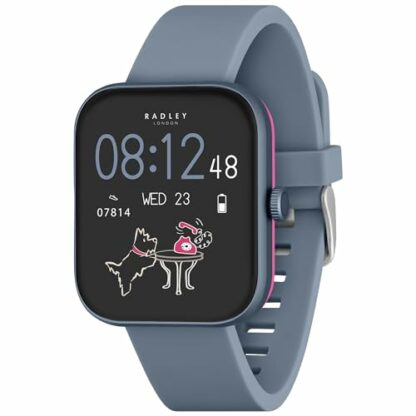 RADLEY Series 32 Smart Watch for Women with Bluetooth Call, Health Fitness Tracker, 1.80”, Heart Rate, Sleep tracking, Blue Silicone Strap, IP68 Waterproof - Image 2