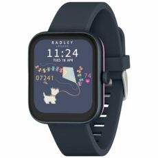 RADLEY Series 32 Smart Watch for Women with Bluetooth Call, Health Fitness Tracker, 1.80”, Heart Rate, Sleep tracking, Navy Silicone Strap, IP68 Waterproof