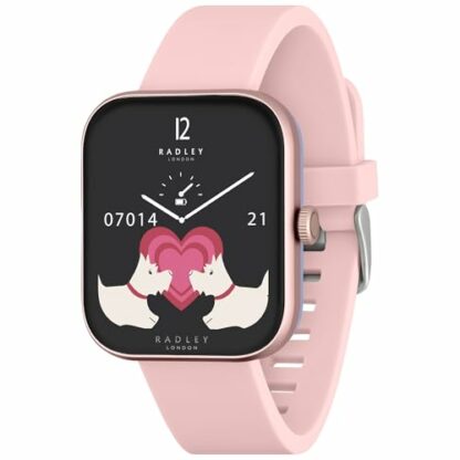 RADLEY Series 32 Smart Watch for Women with Bluetooth Call, Health Fitness Tracker, 1.80”, Heart Rate, Sleep tracking,Pink Silicone Strap, IP68 Waterproof - Image 2