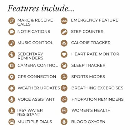 RADLEY Series 46 Smart Watch for Womens with Bluetooth Call, Health Fitness Tracker, Heart Rate, Sleep tracking, Cassis Silicone Strap - Image 4