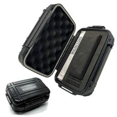 RENITOR Single Watch Travel Case Storage Box for 1 watch | ABS Ultimate Protection Waterproof Shockproof | Fits all Wristwatches & Smart watches | Cleaning Cloth Included
