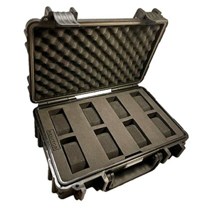 RENITOR Watch Travel Case Storage Box | ABS Ultimate Protection Waterproof Shockproof | Fits all Wristwatches & Smart watches up to 60mm | Cleaning Cloth Included | Black 2 RENITOR Watch Travel Case Storage Box | ABS Ultimate Protection Waterproof Shockproof | Fits all Wristwatches & Smart watches up to 60mm | Cleaning Cloth Included | Black - Image 2
