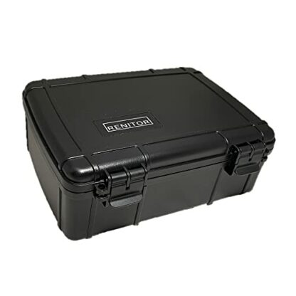 RENITOR Watch Travel Case Storage Box for watch | ABS Ultimate Protection Waterproof Shockproof | Fits all Wristwatches & Smart watches | Cleaning Cloth Included (6, Black) 4 RENITOR Watch Travel Case Storage Box for watch | ABS Ultimate Protection Waterproof Shockproof | Fits all Wristwatches & Smart watches | Cleaning Cloth Included (6, Black) - Image 4
