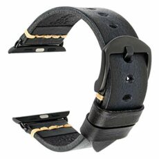REZERO Smartwatch Bands Compatible with Apple Watch, Vegetable Tanned Leather Watch Straps, Watch Bands Replacement for iWatch Series 10/9/8/SE, 38/40/41/42/44/45/46/49mm for Men, Women