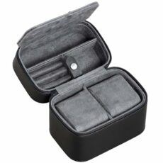 ROTHWELL 2 Watch Travel Case Storage Organizer for 2 Watches | Tough Portable Protection w/Zipper Fits All Wristwatches & Smart Watches Up to 50mm