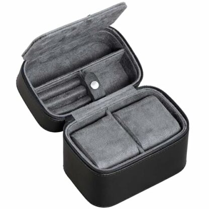 ROTHWELL 2 Watch Travel Case Storage Organizer for 2 Watches | Tough Portable Protection w/Zipper Fits All Wristwatches & Smart Watches Up to 50mm 2 ROTHWELL 2 Watch Travel Case Storage Organizer for 2 Watches | Tough Portable Protection w/Zipper Fits All Wristwatches & Smart Watches Up to 50mm - Image 2