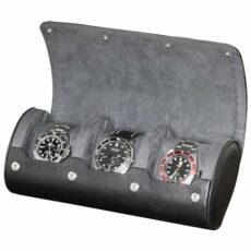 ROTHWELL Watch Roll Travel Case for 3 Watches | Tough Portable Protection, Fits All Wrist Watches & Smart Watches Up to 50mm