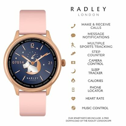 Radley Smart Series 19 Smart Cobweb Calling Watch with True Wireless Earbuds RYS19-2154-TWS 4 Radley Smart Series 19 Smart Cobweb Calling Watch with True Wireless Earbuds RYS19-2154-TWS - Image 4