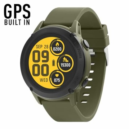 Reflex Active Series 18 Khaki Smart Watch With Built-In GPS, Full Colour Touch Screen and up to 10 Day Battery Life 3 Reflex Active Series 18 Khaki Smart Watch With Built-In GPS, Full Colour Touch Screen and up to 10 Day Battery Life - Image 3