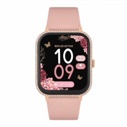 Reflex Active Series 23 Womens Pink Stone Set Smart Watch with 1.83”, IP67, Fitness Tracker, Heart Rate Monitor, Answer Calls - Image 3