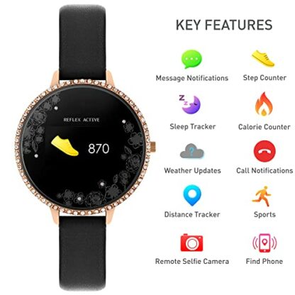Reflex Active Series 3 Smart Watch With Colour Touch Screen, Crown Navigation and Up To 7 Day Battery Life RA03-2078 3 Reflex Active Series 3 Smart Watch With Colour Touch Screen, Crown Navigation and Up To 7 Day Battery Life RA03-2078 - Image 3
