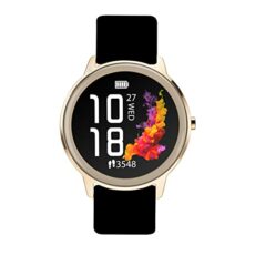 Sekonda Flex Womens Smart Watch with Heart Rate and Sleep Monitor, Daily Activity, Sports, Music, Weather and Message Functions, Rose Gold Case with Silicone Strap, 42 mm