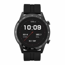 Sekonda Mens 45mm Smart Watch with Heart Rate and Sleep Monitor, Daily Activity, Sports, Music, Weather & Message Functions, with Rubber Strap.