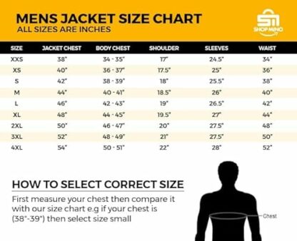 ShopMino Mens Raf Aviator Leather Jacket Real Shearling Genuine Sheepskin B3 Bomber Flight Flying Winter Coat - Image 4