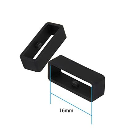 Silicone Watch Strap Loop 16 mm 18 mm 20 mm 22 mm 24 mm 26 mm, Replacement Watch Strap Loop Garmin Bracelet Loop Holder, Loops for Watch Strap Smartwatches Keeper, Garmin Closure Ring Rubber, 16mm, - Image 4